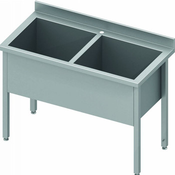 Plonge Inox sans emplacement lave vaisselle