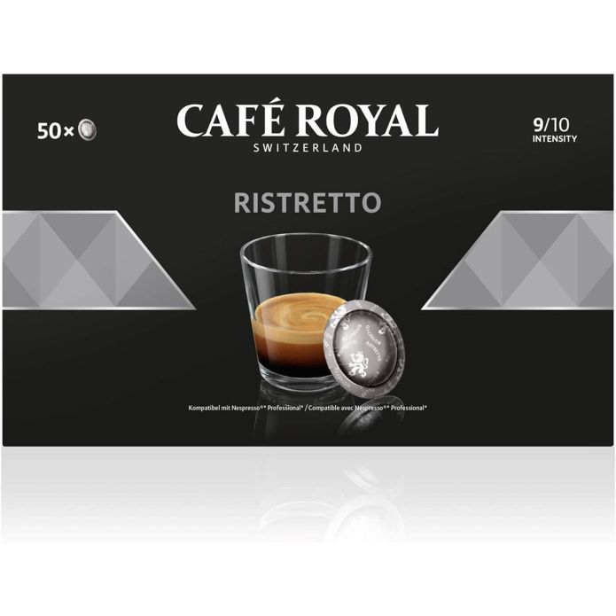 150 Capsules café ristretto compatibles Nespresso pro® - Café Royal Pro