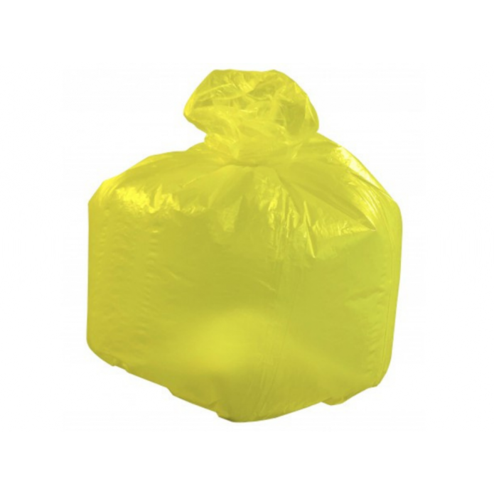 Lot de 200 sacs poubelle jaunes 110L Delaisy Kargo - épaisseur 30 microns