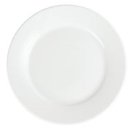 Assiettes Porcelaine à Bord Large Blanches 250(Ø)mm - Lot de 12 - Olympia