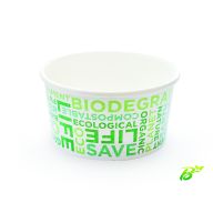 Pot de Glace en Carton Recyclable Texte Bio 200 ml - SDG - Lot de 2010