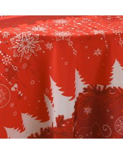 Nappe Anti-taches Sapin Rouge - Rectangle 150 x 350 cm