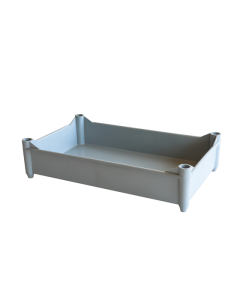 Bac sur pieds empilable 520 x 320 mm  - Gris 11 L Gilac
