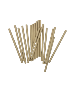 Paille Jetable en Fibre de Bambou L 12,5 cm Ø 0,06 cm - Natural Bambou