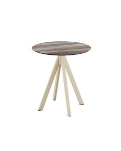 Table de bistrot Infinity avec piètement sable + plateau Bistrotafel zand frame + HPL Ø70 cm- Veba