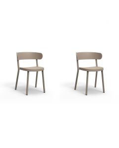 Set 2 Fauteuils Casino Sable - RESOL