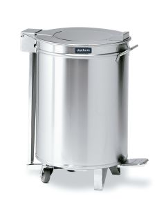 Poubelle à 2 Roulettes avec Couvercle à Pédale - Capacité de 50 à 95L - Distform