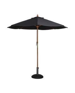 Parasol de Terrasse de 2,5 m à Poulie Professionnel Noir - Bolero