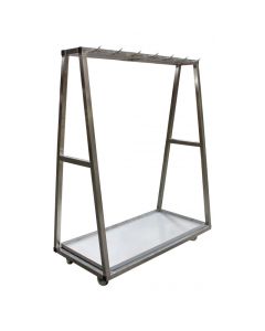 CHARIOT A CARCASSES INOX 1 NIVEAU DE BARRE-L2G