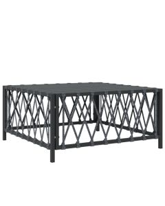Table de jardin anthracite en tissu tissé 70x70x34 cm pour un salon de jardin élégant et modulable