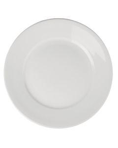 Assiettes à Bord Large en Porcelaine Blanche 280 mm Athena Hotelware - Lot de 6