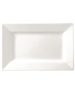 Assiettes Rectangulaires 257x155 mm à Bord Large Lumina - Lot de 4