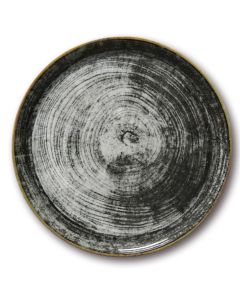 Assiette à pizza 31 cm Napoli Noir Rond Saturnia Vendue par 6 - Medri