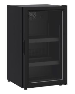 Mini-Armoire Réfrigérée positive noire Porte Vitrée 136 L - Combisteel