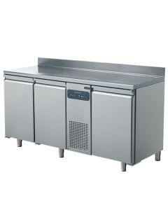 Table réfrigérée avec 3 portes GN 1/1 et dosseret, -2°/+8°C - WiFi- Virtus