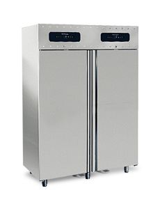 Réfrigérateur 700+700 litres en inox à 2 températures GN 2/1, -2°/+8°C|-10°/-22°C- Virtus