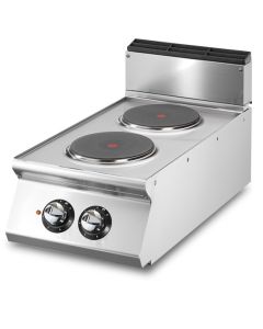 Cuisinière électrique, top, 2 plaques en fonte- Virtus