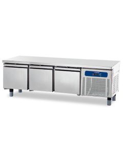 Soubassement Réfrigéré avec 3 Tiroirs 1/1 pour Appareils de Cuisson 700, L1600 mm - Virtus