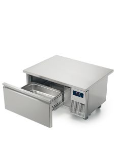 Soubassement réfrigéré avec 1 tiroirs GN 2/1 h150 mm pour appareils de cuisson 900 mm, l:1200 mm- Virtus