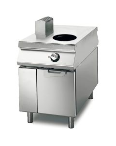 Wok à Induction 5 kW sur Coffre avec Portes, Tableau de Contrôle sur Deux Côtés - Virtus