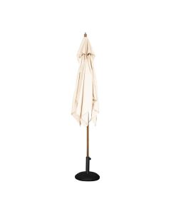 Parasol de Terrasse Professionnel Carré à Poulie de 2,5 m Écru - Bolero