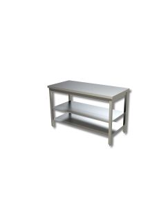 Table avec 2 etageres sans dosseret