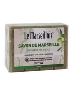 Savon de Marseille Olive 4x100g LE MARSEILLOIS - Savonnette traditionnelle végétale et naturelle