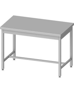 Table Inox Professionnelle Centrale AISI 201 sans Etagère - Gamme 700 - Stalgast