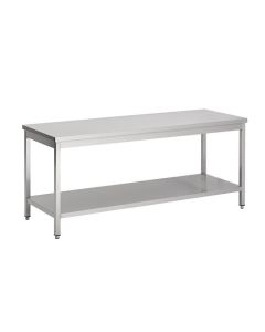 Table Inox Plan de Travail Etagère Démontable - Gamme 600 - Combisteel
