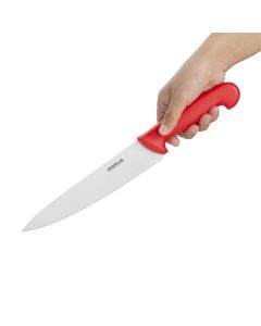 Couteau de Cuisinier Professionnel Rouge 215 mm - Hygiplas