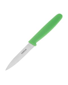 Couteau d'Office Professionnel Vert 75 mm - Hygiplas