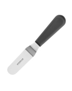 Couteau Spatule Professionnel Coudé Noir 100 mm - Hygiplas