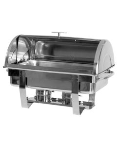 Chafing Dish Avec Couvercle "Roll-Top" 1x GN1/1 H 65 mm - Virtus