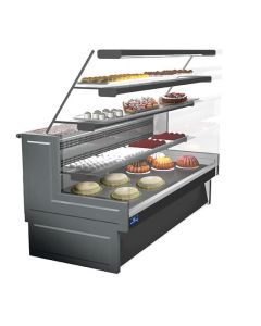 Comptoir Réfrigéré Ventilé Pour Pâtisserie Avec 3 Étagères, +3°/+5°C, 1030 mm - Virtus