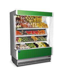 Vitrine Réfrigérée Murale 3 Étagères pour Fruits et Légumes +6/+8°C - Virtus