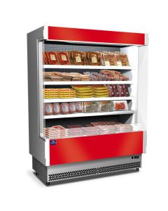 Vitrine Réfrigérée Murale 4 Étagères pour Viande Pré-Emballée 0°/+2°C - Virtus