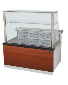Comptoir Réfrigéré Statique Avec Étagère Et Vitre Vertical, +0°/+4°C, L 1800 mm - Virtus