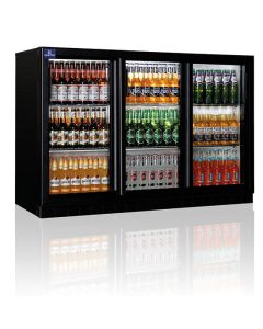 Réfrigérateur Bar Avec 3 Portes Battantes En Verre, 312 Litres, +1°/+10°C - Mastro