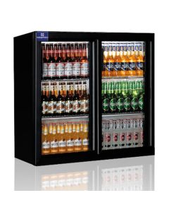 Réfrigérateur Bar Avec 2 Portes Battantes En Verre, 200 Litres, +1°/+10°C - Mastro