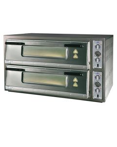 Four à Pizza Électrique Pour 9+9 Pizzas Ø30 cm, Contrôle Mécanique - Virtus