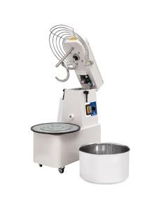 Pétrin à Spirale Sur Roues, 25 Kg/32 Litres, 1 Vitesse, Avec Minuteur Et Cuve Détachable - Virtus