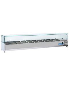 Saladette Réfrigérée 10X GN 1/3 H 150 mm, +2°/+8°C - Virtus