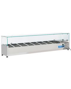 Saladette Réfrigérée 8X GN 1/4 H 150 mm, +2°/+8°C - Virtus