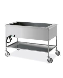 Chariot Bain-Marie Avec 1 Bac 3X GN 1/1 H 200 mm - Virtus