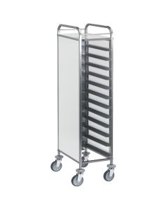 Chariot Pour Plaques GN Fermé Sur 3 Cotés, 12X GN 1/1 H 110 mm - Virtus