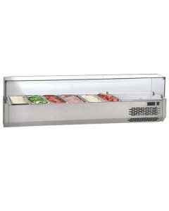 Saladette Réfrigérée 6X GN 1/3 H 150 mm, +4°/+10°C - Virtus - 9953F
