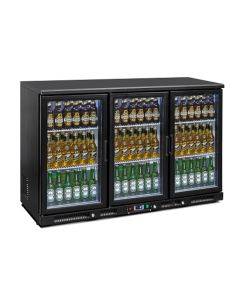 Réfrigérateur Bar Avec 3 Portes Battante En Verre, 310 Litres, +2°/+12°C - Virtus - 9976F