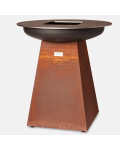 Gril Bbq à Bois, Hauteur 100 cm, Version Corten - Virtus - BBQVC100