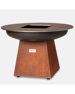 Gril Bbq à Bois, Hauteur 60 cm, Version Corten - Virtus - BBQVLC60