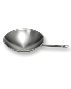 Poêle Wok En Inox Pour Wok à Induction Ø 390 mm - Virtus - Z/BPWE